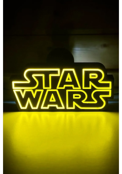 Gri Renkli Star Wars Temalı Dekoratif Led Aydınlatma Çok Renkli