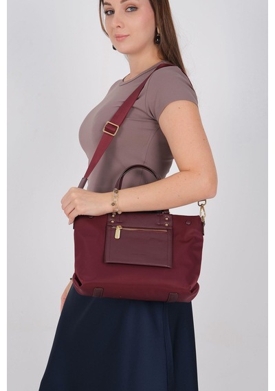 Silver Polo Sp1213 Kadın El Çantası Saten Bordo-bordo