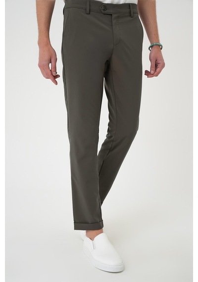 Efor Comfort Fit Beli Lastikli Yan Cep Haki Jogger Pantolon P 1150 Haki