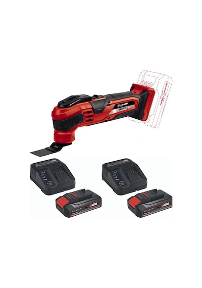 Einhell Varrito Çift Akülü Raspalama Makinesi + 2.5 Ah Akü 2 Adet