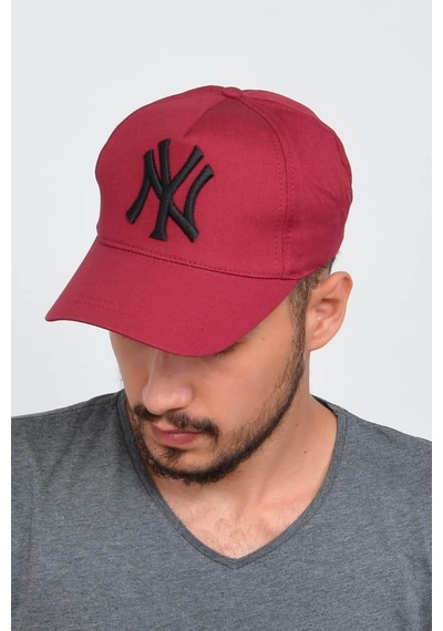 Takı Dükkanı Beyaz Cap Siyah Nakışlı Unisex Şapka Cp220