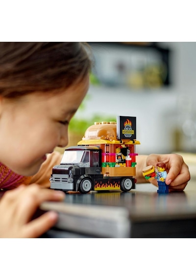 LEGO® City Hamburger Kamyonu 60404 5+ Yaratıcı Oyuncak Yapım Seti - 194 Parça