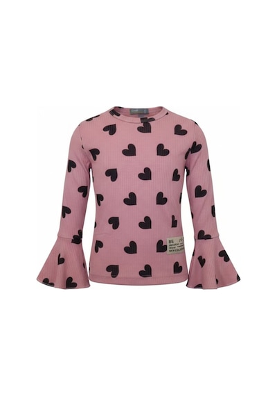 Fesshera Kids Kız Çocuk Sweatshirt Uzun Kollu Fitilli Kalp Desenli İspanyol Kol Kesimli Pamuklu Kışlık Sweatshirt Pembe Fesshera Kids Kız Çocuk Sweatshirt Uzun Kollu Fitilli Kalp Desenli İspanyol Kol Kesimli Pamuklu Kışlık Sweatshirt Pembe
