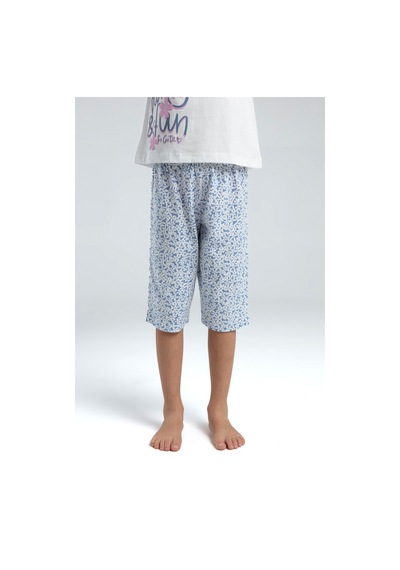 Xo Kids Kız Çocuk Pijama Takım 9-14 Yaş 3612 Beyaz