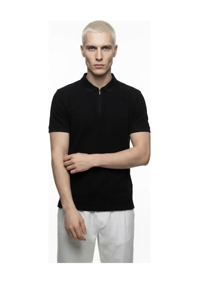 Erkek Polo Yaka T-shirt Lf2040578 Siyah