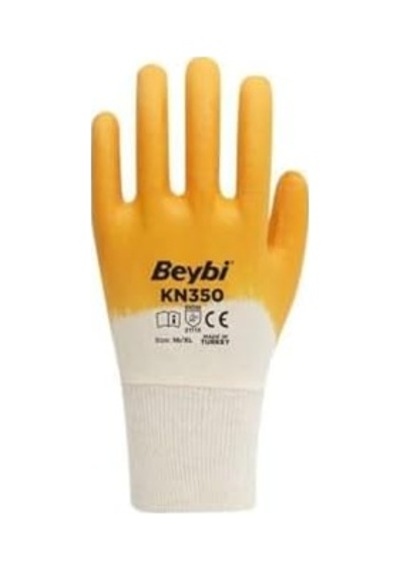 Beybi Kn350 Nitril Sarı Iş Eldiveni 12 Çift - 10 Numara Beybi Kn350 Nitril Sarı Iş Eldiveni 12 Çift - 10 Numara