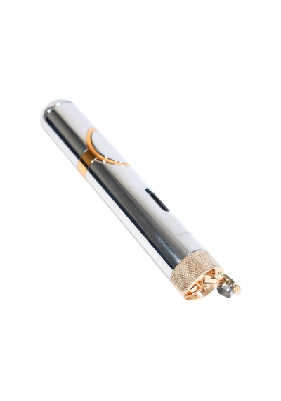 Parmida Tek Torch Pürmüz Delicili Gümüş Metal Puro Çakmağı - Tr9519