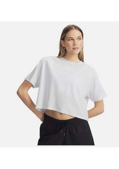 Under Armour Ua Rival Boxy Tee Solid Gri Kadın T-shirt 6011064-023 Gri