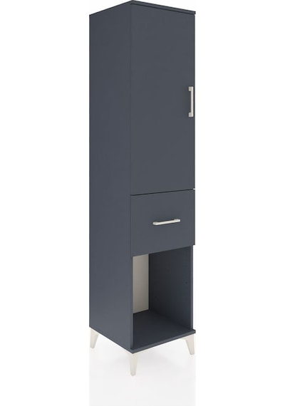 Hyperion Dolap Tek Raflı Tek Çekmeceli Tek Askılı 44x44x195 A... Antrasit Hyperion Dolap Tek Raflı Tek Çekmeceli Tek Askılı 44x44x195 A... Antrasit