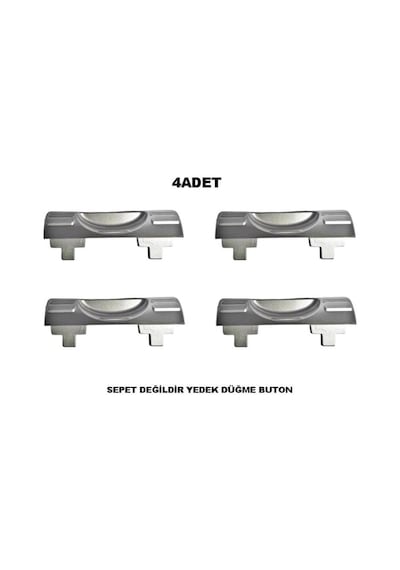 Motek Çamaşır Sepeti Yedek Açma Kapama Buton,düğme 40lt-80lt 4 Adet Diğer