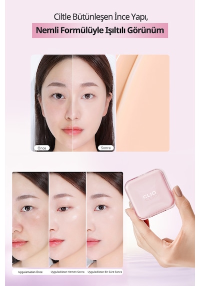 Nemli Bitiş Sunan Clıo Kill Cover Mesh Glow Essential Cushion Mini 23n Ginger Spf50+ Pa++++