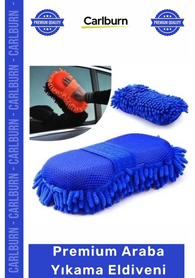 Eldiven Mikrofiber Çizmez Oto Bakım Lüks Köpüklü Yumuşak Süngerli Premium Araba Yıkama Eldiveni