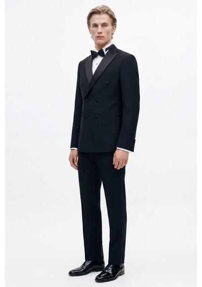 AC&Co / Altınyıldız Classics Erkek Lacı Keten Slim Fit Dar Kesim Kırlangıç Yaka Çift Fleto Cepli Kruvaze Smokin Takım Lacı AC&Co / Altınyıldız Classics Erkek Lacı Keten Slim Fit Dar Kesim Kırlangıç Yaka Çift Fleto Cepli Kruvaze Smokin Takım Lacı