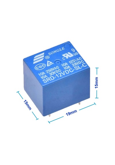 Songle 250v 10a Srd-12vdc-sl-c 12v Dc Röle 5 Pin Pcb Montaj Tip 220v No Nc Güç Rölesi Spdt Lamba Motor Vana