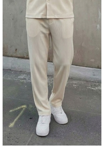Vamos Fitilli Baggy Fit Pantolon Bej