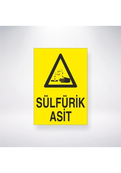 Sülfirik Asit Sticker 20x28 Cm