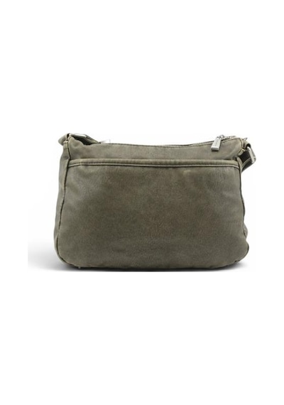 Baginn Eskitme Yıkama S.deri Günlük Postacı Çanta Çapraz Askılı Kadın Omuz Çantası 27 17 Cm Retro Yeşil