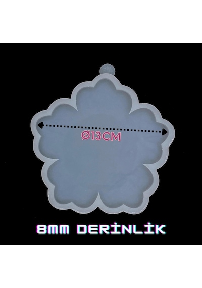 Epoksikalipmarketi Epoksi Silikon Kalıp Çiçek Bardak Altlığı