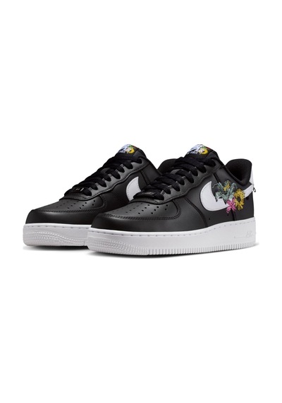 Nike Air Force 1 Af1 Premium Leather Sneaker Black Hakiki Deri Günlük Spor Ayakkabı Siyah