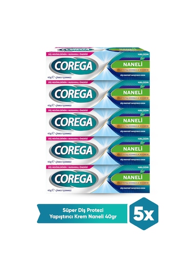 Corega Süper Protez Yapıştırıcı Krem 5 x 40 G