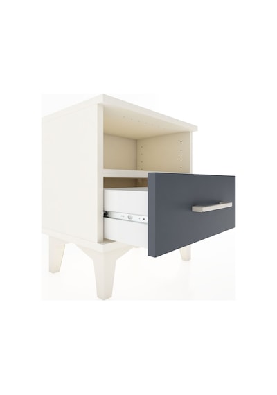 Arges Komodin Tek Raflı Tek Çekmeceli 44x30x48 Aytaşı-antrasit Aytaşı
