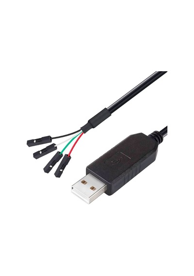 Usb Ttl Seri 3.3v Adaptörü Kablo Tx Rx Sinyal 4 Pin Pl2303 Çip