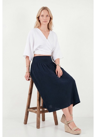 Lela Pamuklu Regular Fit Bağlamalı Crop Kimono Bayan Kimono 668yl2783 Beyaz Lela Pamuklu Regular Fit Bağlamalı Crop Kimono Bayan Kimono 668yl2783 Beyaz