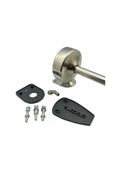 Havalı Korna Tekli Krom 520 Mm Marin Valf Ve Bobin Mevcut Değil