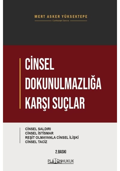 Cinsel Dokunulmazlığa Karşı Suçlar 2. Baskı