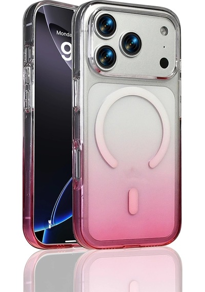 Apple Uyumlu iPhone 17 Pro Kılıf M-safe Şarj Özellikli Zore Septik Silikon Kapak Çok Renkli