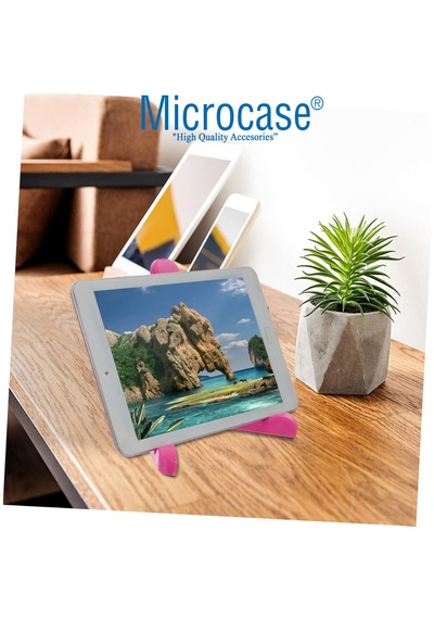 Microcase Huawei Matepad 11.5 S 2026 İle Uyumlu Touchpad Bluetooth Klavye + Tablet Standı - Pembe Al5194