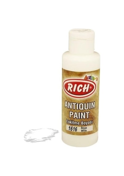 Rich 1616 Beyaz 120 Ml Eskitme Ahşap Boyası - Rxlu-286796 Renkli