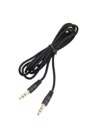 Wozlo 3.5 MM Stereo Erkek Erkek Araç Teyp Cep Telefonu Müzik Ses Bağlantı İpli Aux Kablo 1.5 M