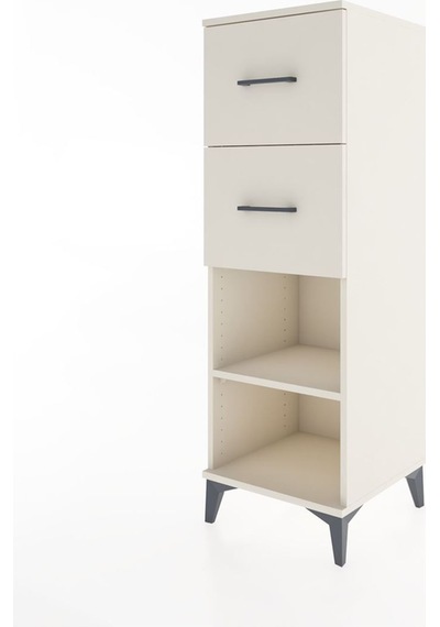 Hyperion Dolap Tek Raflı 2 Çekmeceli 44x44x134 Aytaşı-aytaşı Aytası