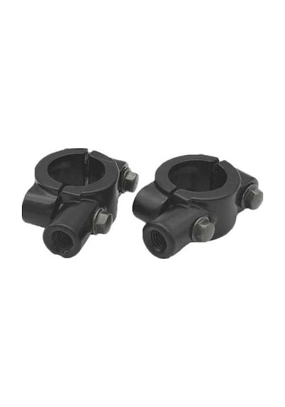 Suntek 8mm Ayna Montaj Kolu Bar Kelepçe Tutucu Seti - Motosikletler İçin Evrensel 1 Çift Siyah