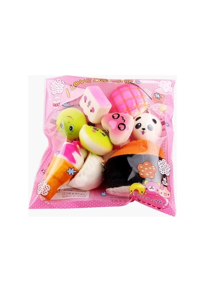 10 Adet Squishy Full Karışık Set - Yumuşacık Sık Bırak Sukuşi Oyuncak Hayvan Figürü