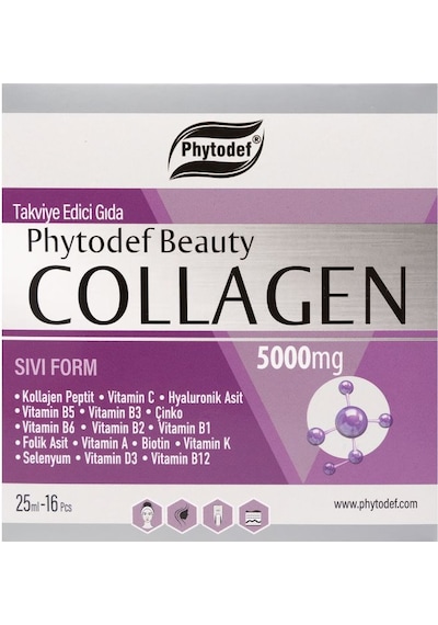 Phytodef Kolajen Likit Form 2 x 16 Shots﻿ x ﻿25 ML