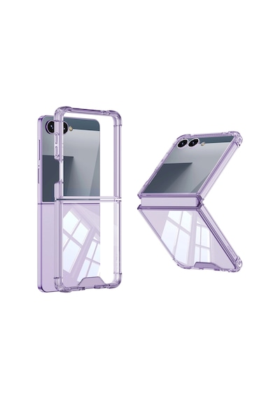 Galaxy Uyumlu Z Flip 7 Kılıf Zore Full Camlı Kıpta Kapak Çok Renkli