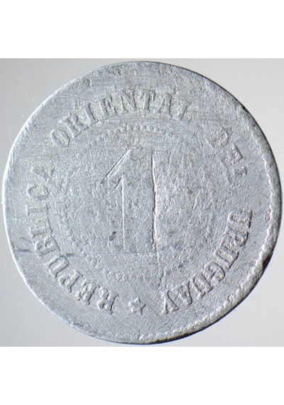 Uruguay Yerel Kullanım Hayvancılık-para Yerine Geçen Jeton. Alüminyum 20 Mm Nadir. 1900ler Başı