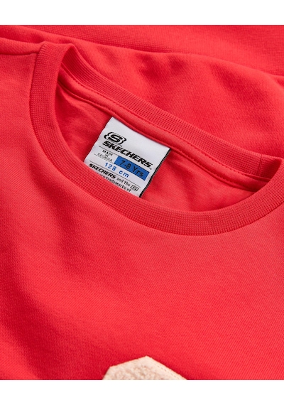 Skechers B Lw Collage Sweatshirt Büyük Erkek Çocuk Kırmızı Sweatshirt Sk2620110-0120