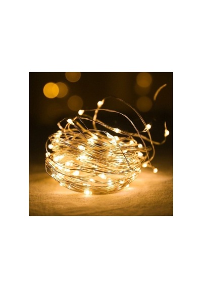 3 Mt Peri Günışığı 30 Led Pilli Noel Parti Yılbaşı Ağaç Dekor Aydınlatma Lamba Animasyonlu Süsleme Gün Işığı