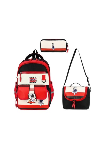 Su Geçirmez Ultra Lüks Astronot Desen Premium Erkek Çocuk Ortopedik İlkokul Çantası Termal Beslenme Ve Kalemlik Kırmızı Kırmızı Su Geçirmez Ultra Lüks Astronot Desen Premium Erkek Çocuk Ortopedik İlkokul Çantası Termal Beslenme Ve Kalemlik Kırmızı Kırmızı