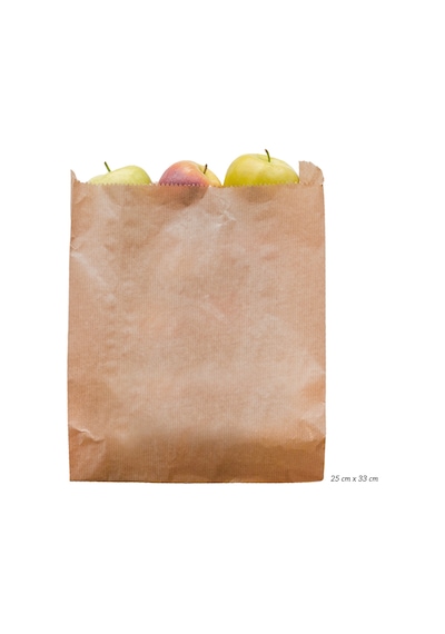 Anadolu Kağıtçılık Çizgili Şamua Kraft Kese Kağıdı 10 KG 15 x 24 CM Simitlik