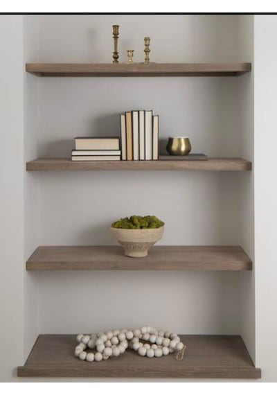 Dekoratif Ahşap 3'lü Raf 70x20x4 Ahşap
