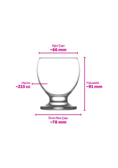 Lav Nectar 6lı Meşrubat Bardağı Lv-nec346f