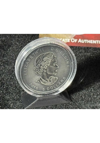 Superman Usa Bayrağı 2016 Kanada 1 Oz Saf Gümüş Hatıra Parası Renkli Ve Antik Yüzey