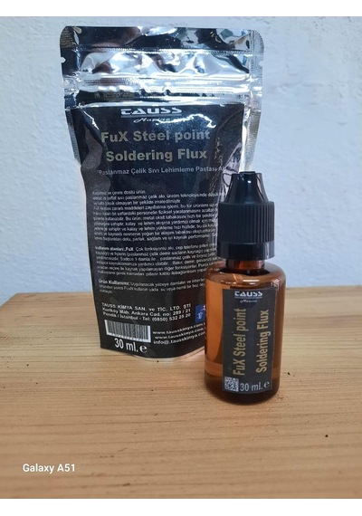 Fux Çelik İçin Lehim Likit Pastası 30 Ml