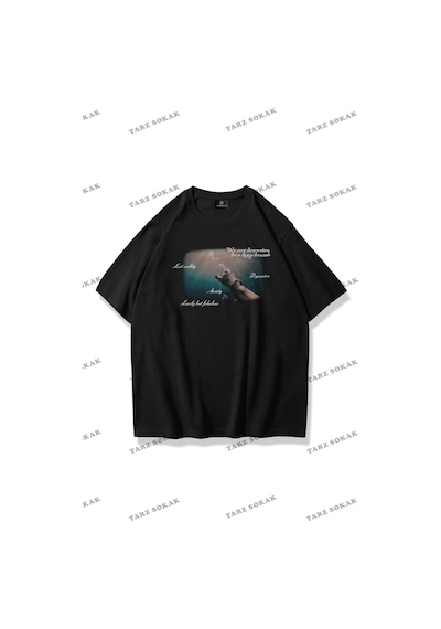 Tarzsokak Unisex Deep Dream Tshirt Siyah