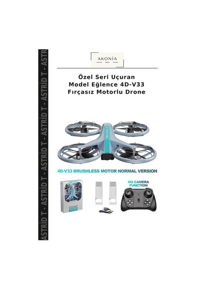 Özel Seri Uçuran Model Eğlence 4d-v33 Fırçasız Motorlu Drone