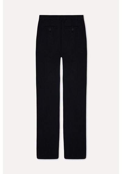 Mudo Erkek Erkek Siyah Straight Fit Chino Pantolon 1268392